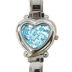 Stars Background Star Shiny Heart Italian Charm Watch by Pakrebo