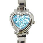 Stars Background Star Shiny Heart Italian Charm Watch Front