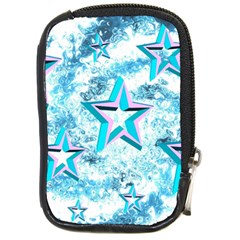 Stars Background Star Shiny Compact Camera Leather Case by Pakrebo