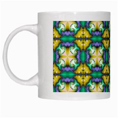 Seamless Wallpaper Pattern Symmetry White Mugs by Pakrebo