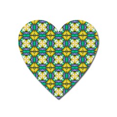 Seamless Wallpaper Pattern Symmetry Heart Magnet by Pakrebo