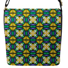 Seamless Wallpaper Pattern Symmetry Flap Closure Messenger Bag (s) by Pakrebo