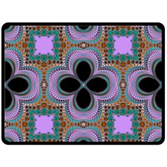 Seamless Wallpaper Pattern Ornament Art Pattern Double Sided Fleece Blanket (large) 