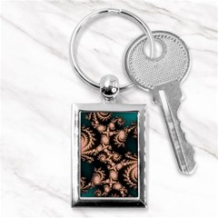 Fractal Pattern Abstraction Key Chain (rectangle) by Pakrebo