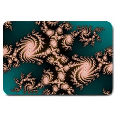 Fractal Pattern Abstraction Large Doormat  by Pakrebo