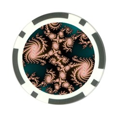 Fractal Pattern Abstraction Poker Chip Card Guard (10 Pack)