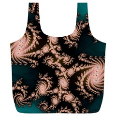 Fractal Pattern Abstraction Full Print Recycle Bag (xl) by Pakrebo