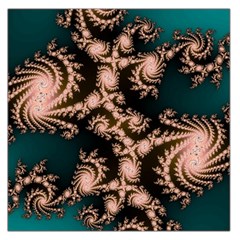 Fractal Pattern Abstraction Large Satin Scarf (square) by Pakrebo