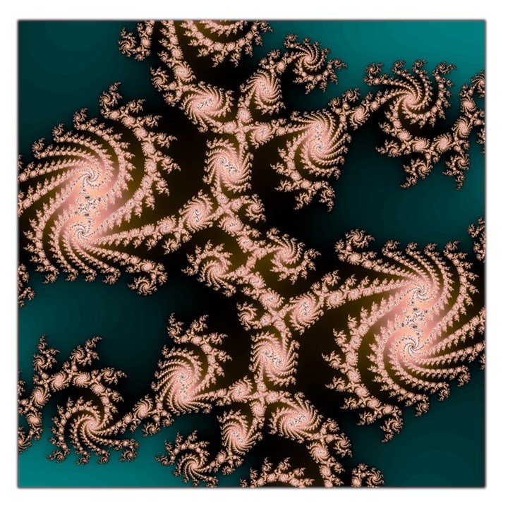 Fractal Pattern Abstraction Large Satin Scarf (Square)