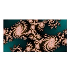 Fractal Pattern Abstraction Satin Shawl by Pakrebo