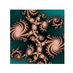 Fractal Pattern Abstraction Small Satin Scarf (square) by Pakrebo