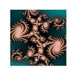 Fractal Pattern Abstraction Small Satin Scarf (Square) Front