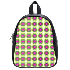 Seamless Geometric Blur Lines School Bag (small) by Pakrebo