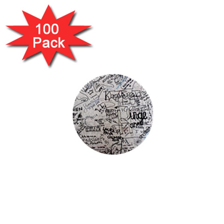 Messages Note Notitiebord Memo 1  Mini Buttons (100 pack) 