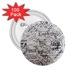 Messages Note Notitiebord Memo 2 25  Buttons (100 Pack)  by Pakrebo