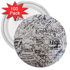 Messages Note Notitiebord Memo 3  Buttons (100 Pack)  by Pakrebo