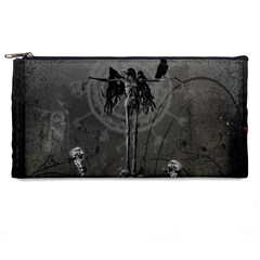 Awesome Crow Skeleton With Skulls Pencil Cases by FantasyWorld7