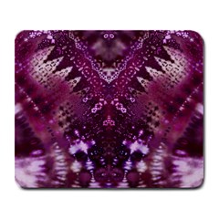 Pink Fractal Lace Large Mousepads by KirstenStar