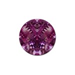 Pink fractal lace Golf Ball Marker (10 pack) Front