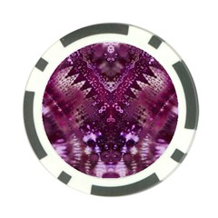 Pink Fractal Lace Poker Chip Card Guard (10 Pack) by KirstenStar