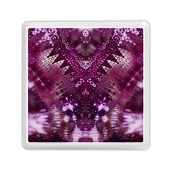 Pink Fractal Lace Memory Card Reader (square) by KirstenStar