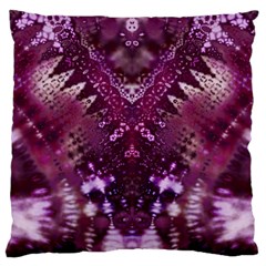 Pink Fractal Lace Standard Flano Cushion Case (one Side) by KirstenStar