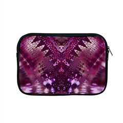 Pink Fractal Lace Apple Macbook Pro 15  Zipper Case by KirstenStar