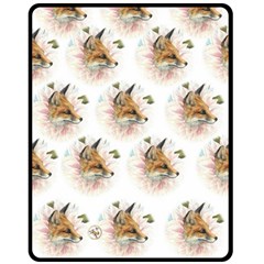 Foxy Dahlia - By Larenard Studios Double Sided Fleece Blanket (medium)  by LaRenard