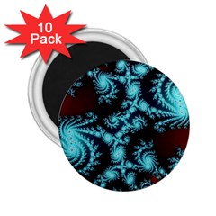 Fractal Spiral Abstract Pattern Art 2 25  Magnets (10 Pack)  by Pakrebo