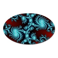 Fractal Spiral Abstract Pattern Art Oval Magnet by Pakrebo