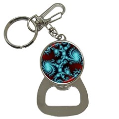 Fractal Spiral Abstract Pattern Art Bottle Opener Key Chain by Pakrebo