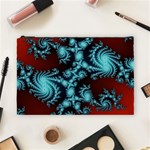 Fractal Spiral Abstract Pattern Art Cosmetic Bag (Large) Front