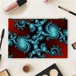 Fractal Spiral Abstract Pattern Art Cosmetic Bag (Large) Back