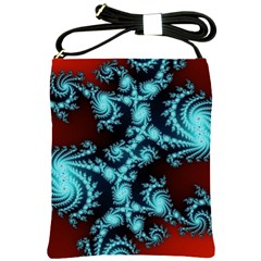 Fractal Spiral Abstract Pattern Art Shoulder Sling Bag by Pakrebo