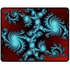 Fractal Spiral Abstract Pattern Art Fleece Blanket (medium)  by Pakrebo