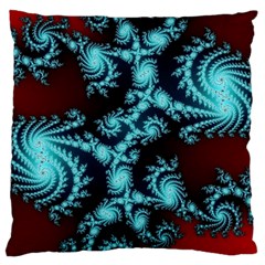 Fractal Spiral Abstract Pattern Art Large Cushion Case (one Side) by Pakrebo