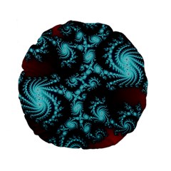 Fractal Spiral Abstract Pattern Art Standard 15  Premium Flano Round Cushions by Pakrebo