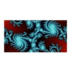 Fractal Spiral Abstract Pattern Art Satin Wrap by Pakrebo