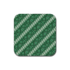 Batik Pattern Java Indonesia Rubber Coaster (square)  by Pakrebo