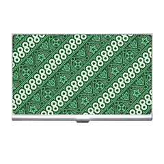 Batik Pattern Java Indonesia Business Card Holder by Pakrebo