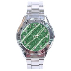 Batik Pattern Java Indonesia Stainless Steel Analogue Watch by Pakrebo