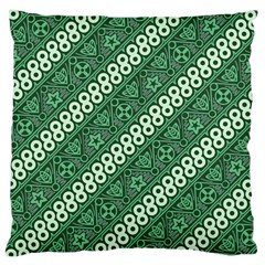 Batik Pattern Java Indonesia Large Cushion Case (one Side) by Pakrebo