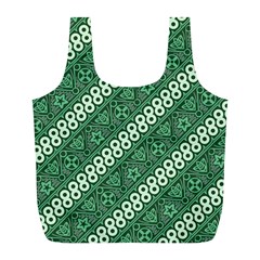 Batik Pattern Java Indonesia Full Print Recycle Bag (l) by Pakrebo