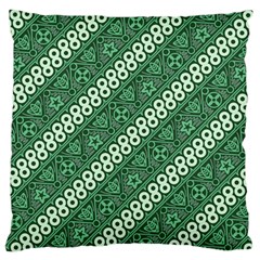 Batik Pattern Java Indonesia Large Flano Cushion Case (one Side) by Pakrebo