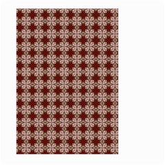 Brown Tiles Leaves Wallpaper Large Garden Flag (two Sides) by Pakrebo