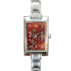 Fractal Rendering Pattern Abstract Rectangle Italian Charm Watch