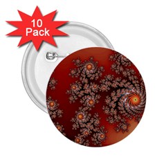 Fractal Rendering Pattern Abstract 2.25  Buttons (10 pack) 