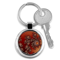 Fractal Rendering Pattern Abstract Key Chain (Round)