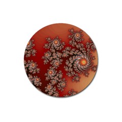 Fractal Rendering Pattern Abstract Magnet 3  (Round)