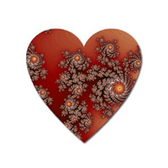 Fractal Rendering Pattern Abstract Heart Magnet